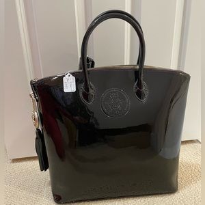 Abigail Riggs First Lane Collection Patent leather purse